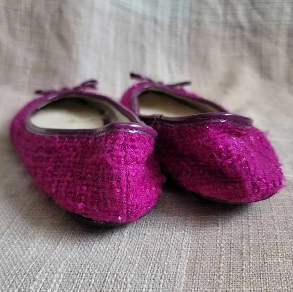 y2k McBling Balletcore Pink Sweater Ballet Flats - Picture 3 of 6